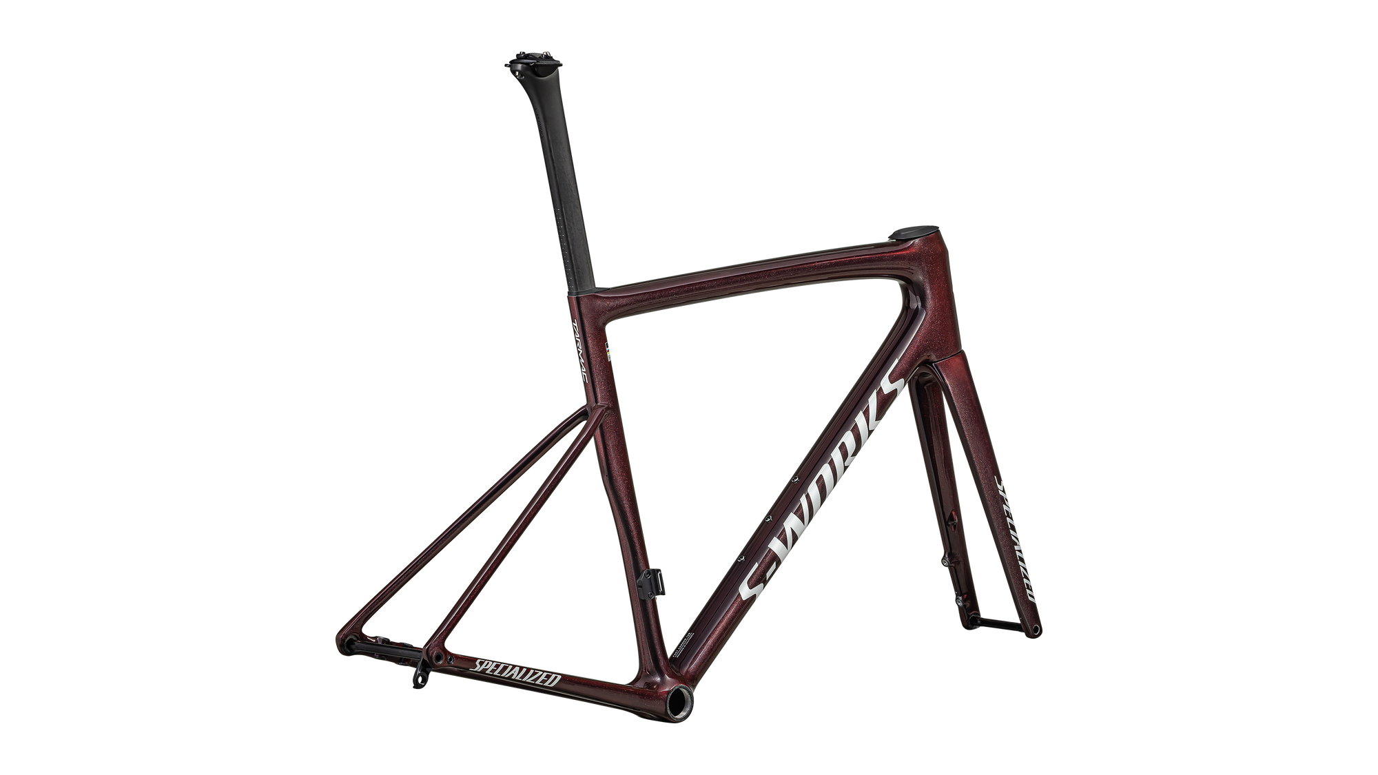 Specialized S-Works Tarmac SL8 Frameset - FACT 12r Carbon - Gloss Solidity / Red To Black Pearl / Metallic White Silver