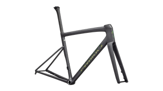 Specialized S-Works Tarmac SL8 Frameset - Ready to Paint - Satin Carbon Rtp / Silver To Green Pearl