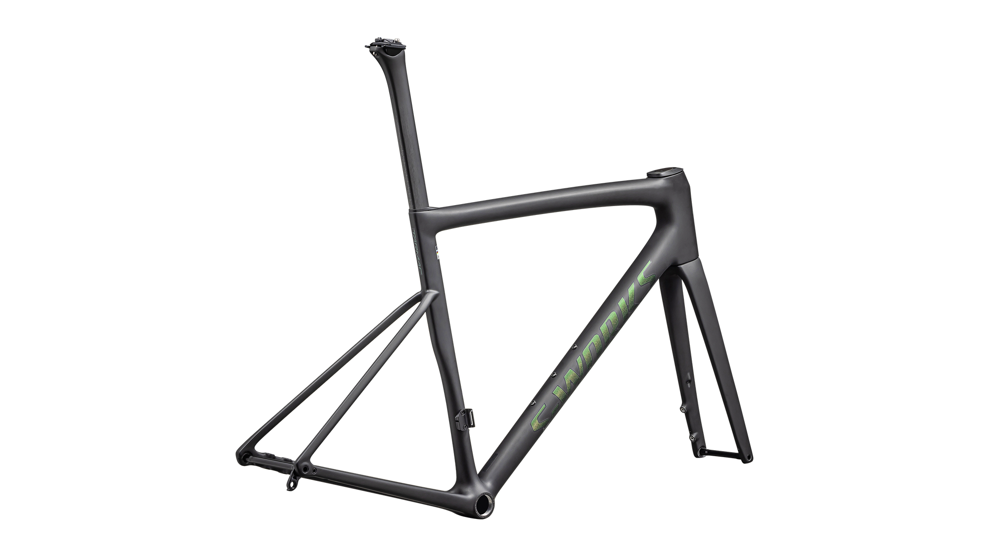 Specialized S-Works Tarmac SL8 Frameset - Ready to Paint - Satin Carbon Rtp / Silver To Green Pearl