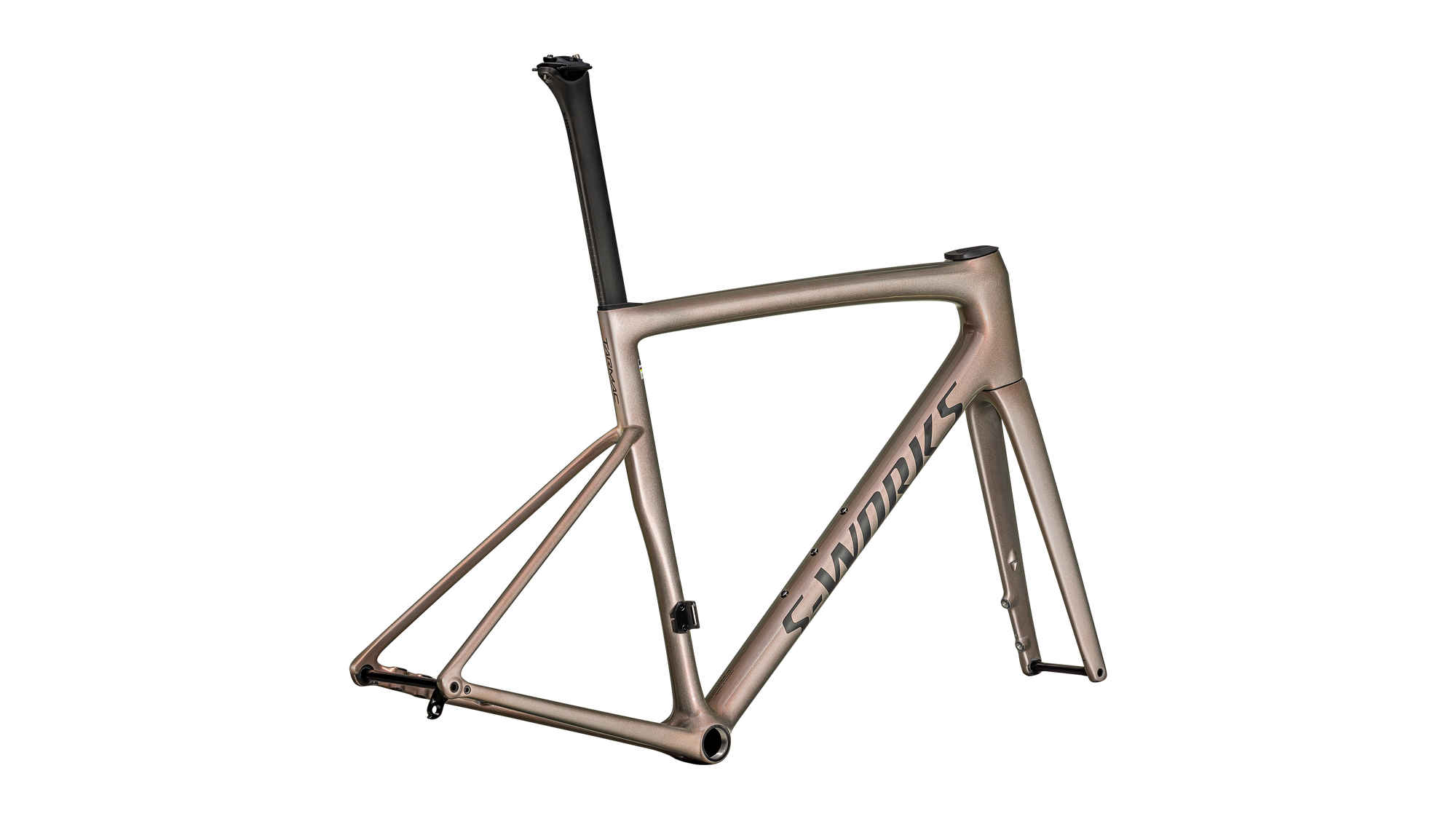 Specialized S-Works Tarmac SL8 Frameset - FACT 12r Carbon - Gloss Viavi Red Gold Over Silver / Satin Metallic Obsidian