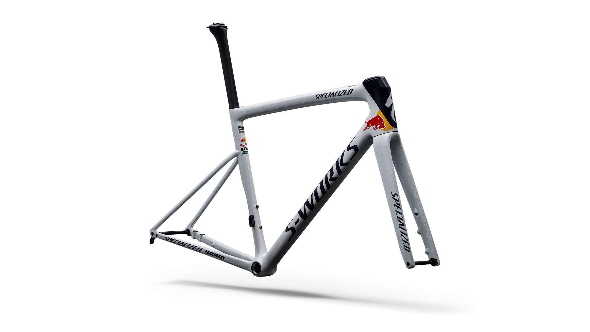 Specialized S-Works Tarmac SL8 Team Frameset - Red Bull - BORA - hansgrohe  - Red Bull Bora, White