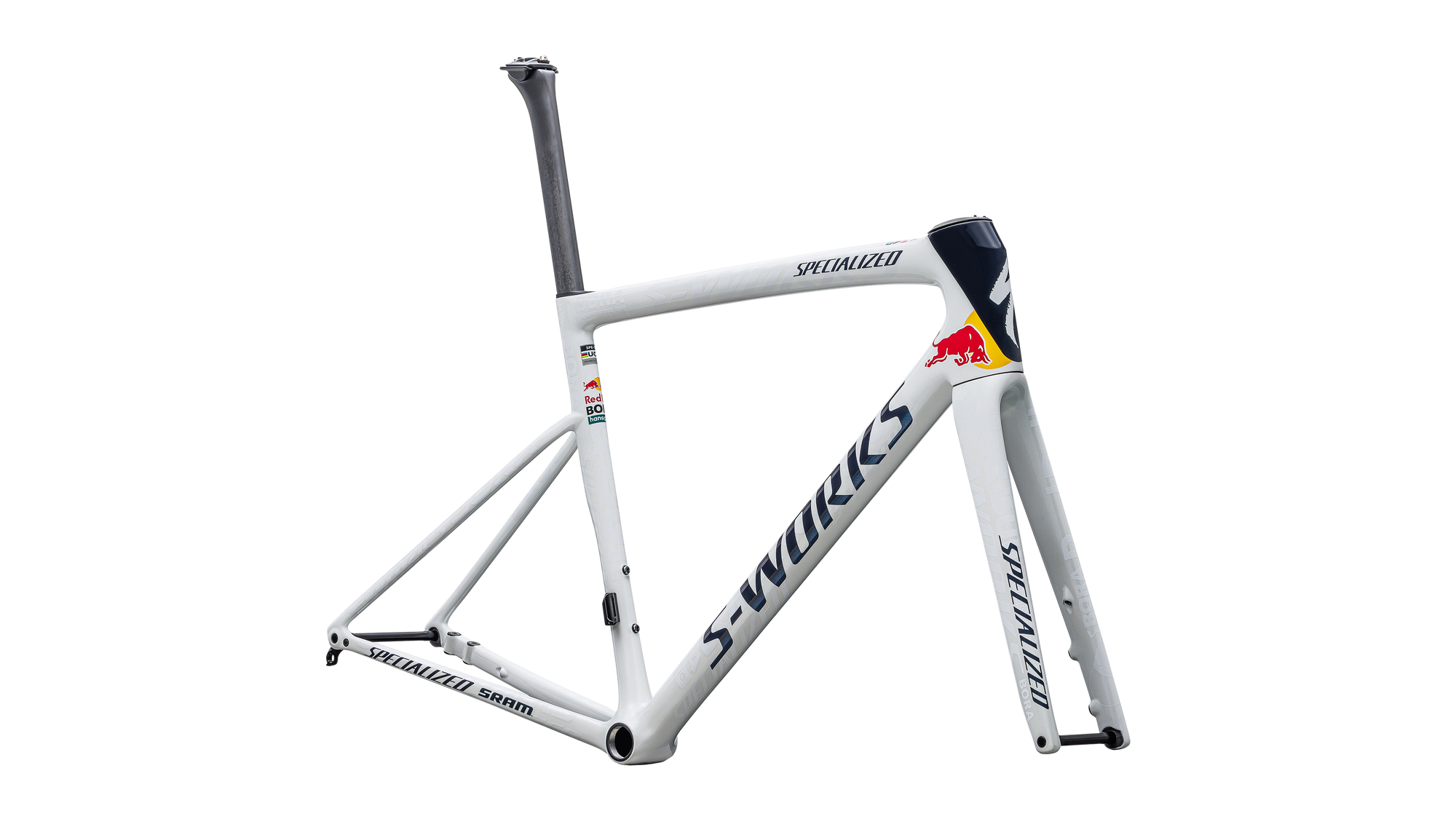 Specialized S-Works Tarmac SL8 Team Frameset - Red Bull - BORA - hansgrohe  - Red Bull Bora, White