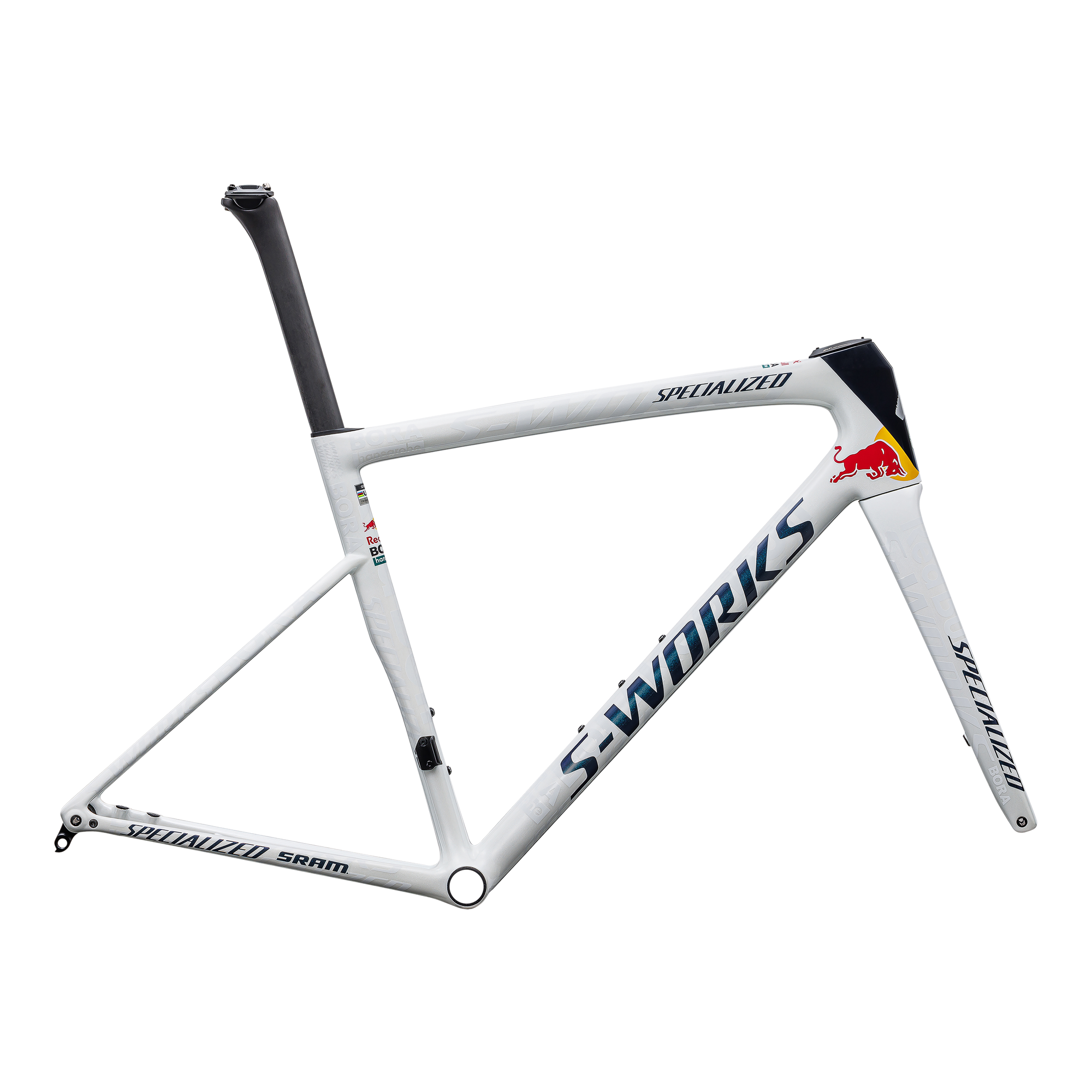 Specialized S-Works Tarmac SL8 Team Frameset - Red Bull - BORA - hansgrohe  - Red Bull Bora, White