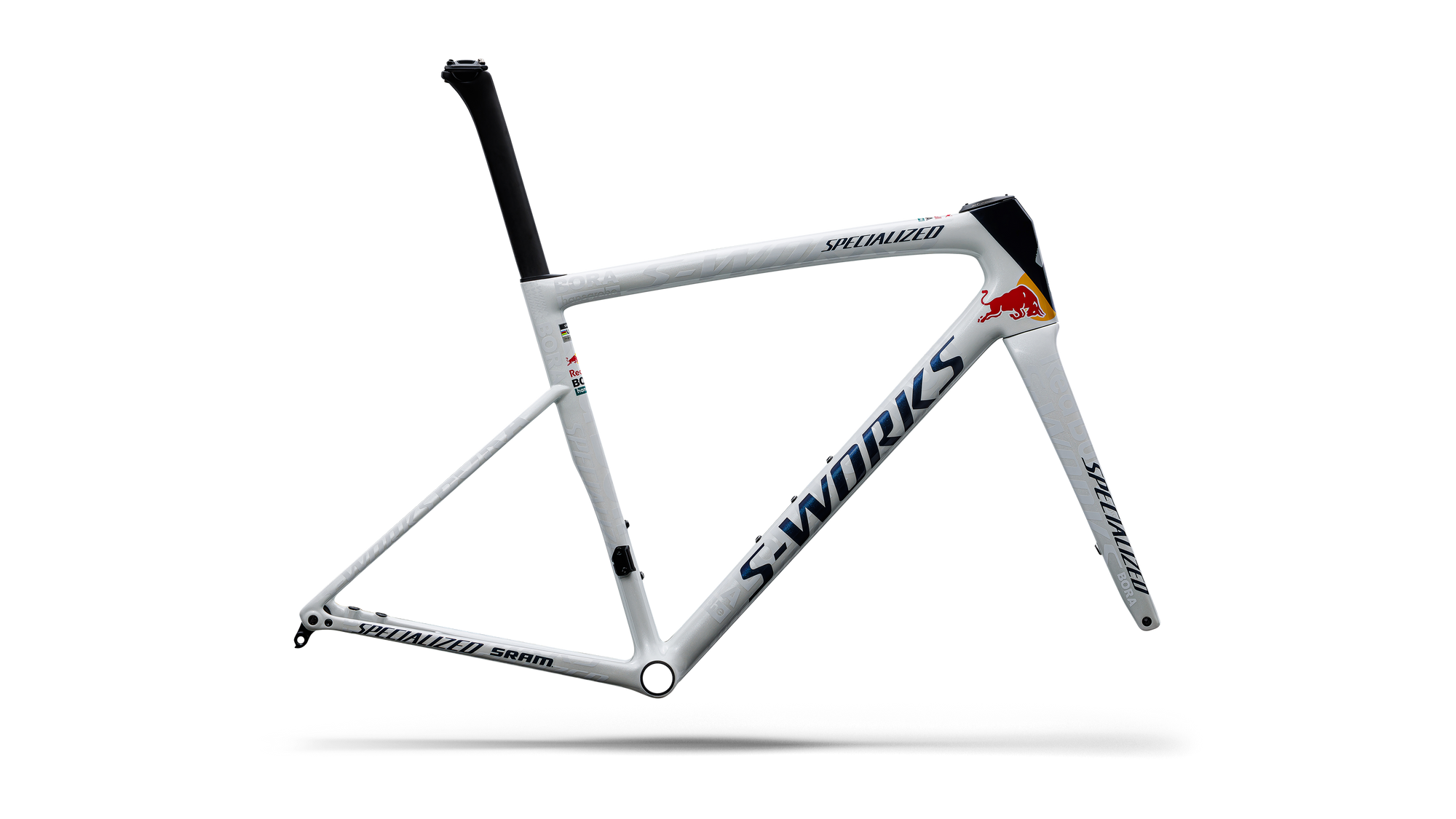 Specialized S-Works Tarmac SL8 Team Frameset - Red Bull - BORA - hansgrohe  - Red Bull Bora, White