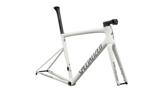 Specialized Tarmac SL8 Frameset - FACT 10r Carbon - Gloss Dune White / Black Pearl Over Ashen