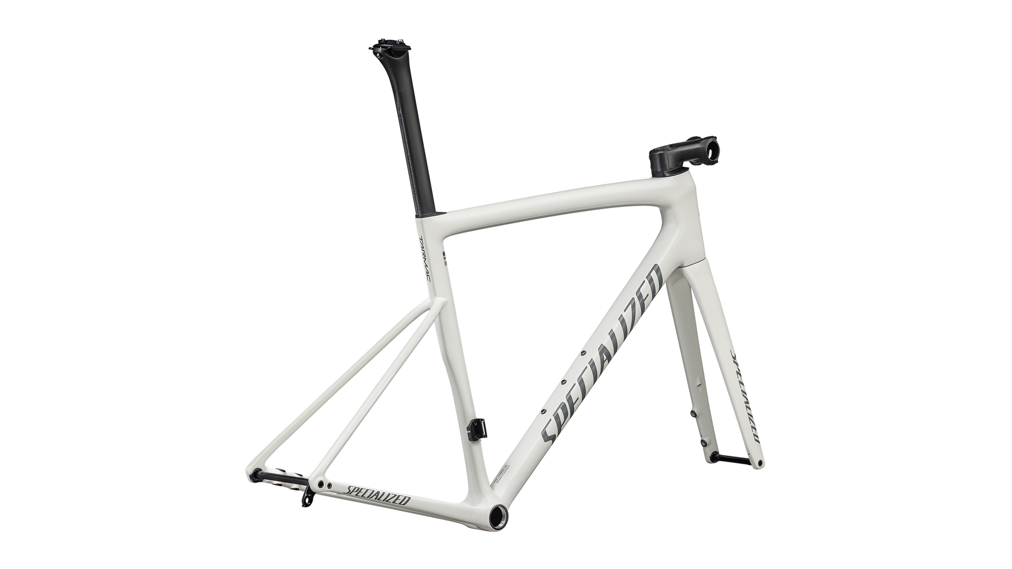 Specialized Tarmac SL8 Frameset - FACT 10r Carbon - Gloss Dune White / Black Pearl Over Ashen