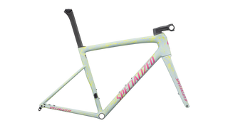 Specialized Tarmac SL8 Frameset - FACT 10r Carbon - Satin Ion Metallic / Sea Foam Strata / Rebel Pink