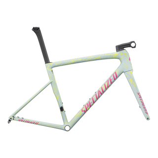 Specialized Tarmac SL8 Frameset - FACT 10r Carbon - Satin Ion Metallic / Sea Foam Strata / Rebel Pink