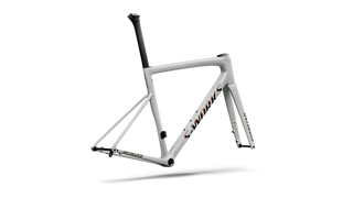 Specialized S-Works Tarmac SL8 Frameset - FACT 12r Carbon - Gloss Metallic White Silver / Pearl / Black