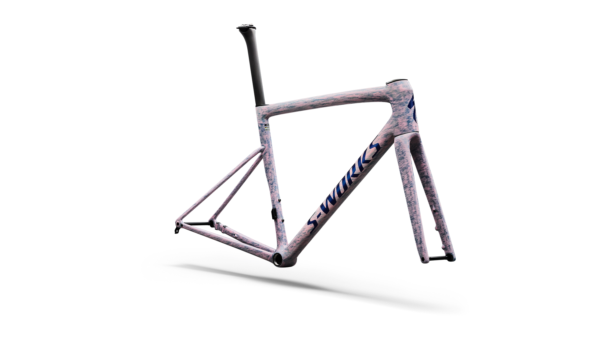 Specialized S-Works Tarmac SL8 Frameset - FACT 12r Carbon - Gloss Dolomite Metallic / Directional Brush / Blue Majesty Metallic