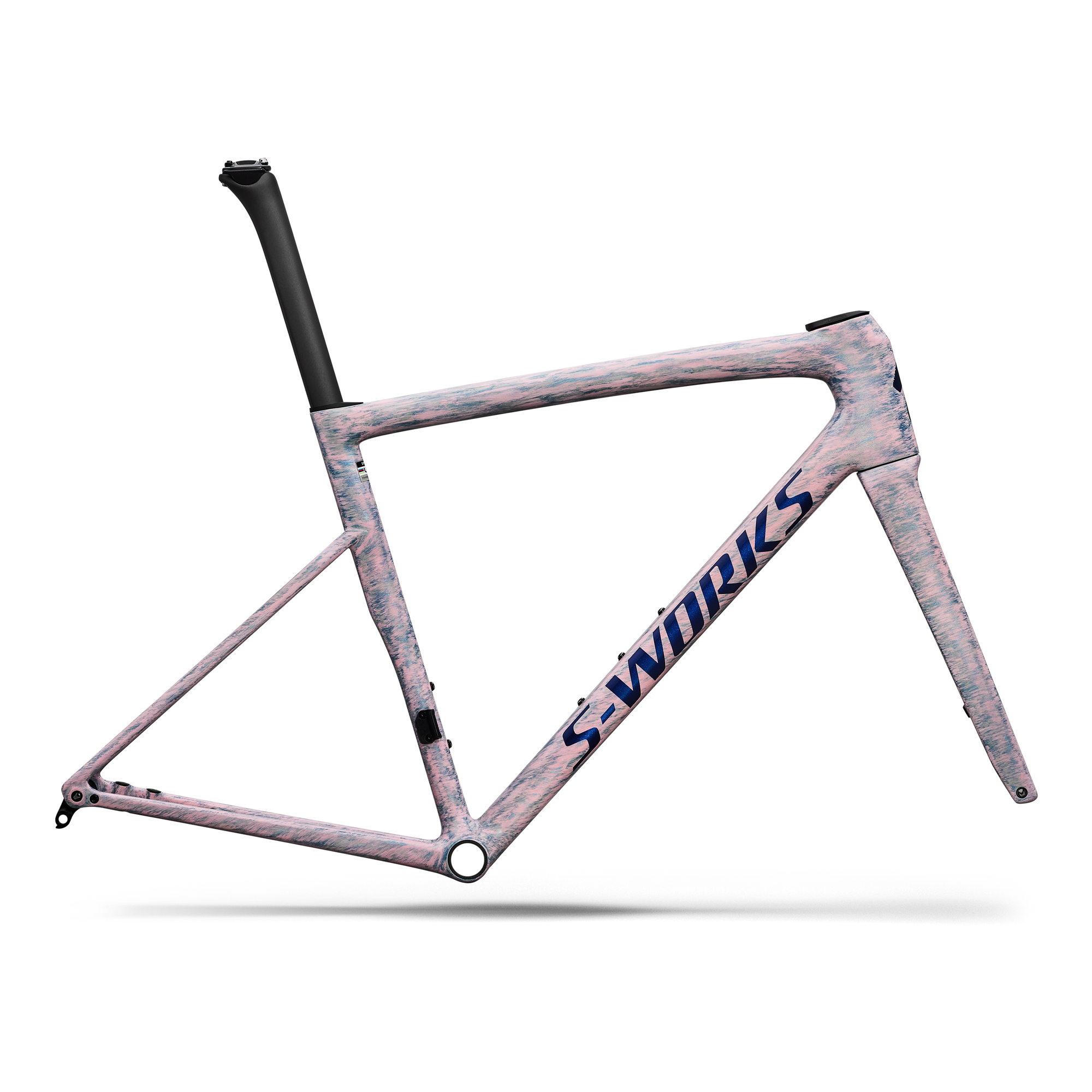 Specialized S-Works Tarmac SL8 Frameset - FACT 12r Carbon - Gloss Dolomite Metallic / Directional Brush / Blue Majesty Metallic