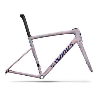 Specialized S-Works Tarmac SL8 Frameset - FACT 12r Carbon - Gloss Dolomite Metallic / Directional Brush / Blue Majesty Metallic