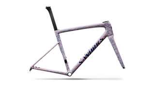Specialized S-Works Tarmac SL8 Frameset - FACT 12r Carbon - Gloss Dolomite Metallic / Directional Brush / Blue Majesty Metallic