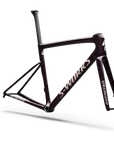 Specialized S-Works Tarmac SL8 Frameset - FACT 12r Carbon - Gloss Carbon / Bordeaux Metallic + Nebula Directional Brush / Pearl Over White