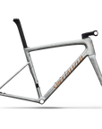Specialized Tarmac SL8 Frameset - FACT 10r Carbon - Gloss Silver Dust / Shadow Silver Dry Impasto / Photon Orange Tint Over Silver Dust
