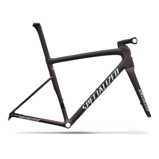 Specialized Tarmac SL8 Frameset - FACT 10r Carbon - Satin Carbon / 100% Cqv Reflex Super Red Pearl Front Edge Fade / Metallic White Silver