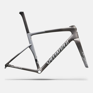 2027 Tarmac SL9 Frameset - FACT 10r Carbon - Satin Smoke Metallic / Silver Dust