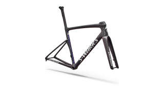 Specialized S-Works Tarmac SL9 Frameset - FACT 12r Carbon - Gloss Carbon / Red To Blue Pearl / White