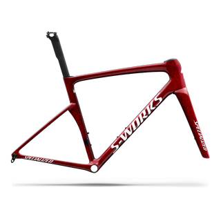 Specialized S-Works Tarmac SL9 Frameset - FACT 12r Carbon - Gloss Vivid Red / Tarmac Black / White Silver Metallic