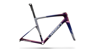 Specialized S-Works Tarmac SL9 Frameset - FACT 12r Carbon - Gloss Dove Grey / Red To Blue Pearl / White Silver Metallic