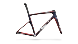 Specialized S-Works Tarmac SL9 Team Replica Frameset - FDJ United - SUEZ - Gloss Red Tint / Blue Tint / Red Pearl
