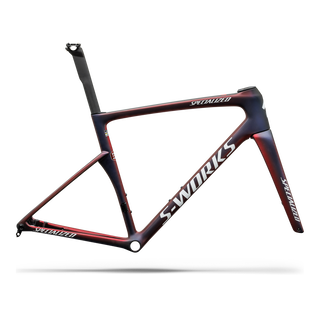 Specialized S-Works Tarmac SL9 Team Replica Frameset - FDJ United - SUEZ - Gloss Red Tint / Blue Tint / Red Pearl