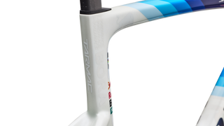 Specialized S-Works Tarmac SL9 Team Replica Frameset - Red Bull - BORA - hansgrohe - Gloss Metallic White Silver / Deep Blue