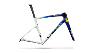 Specialized S-Works Tarmac SL9 Team Replica Frameset - Red Bull - BORA - hansgrohe - Gloss Metallic White Silver / Deep Blue