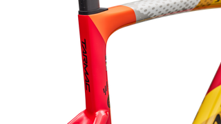 Specialized S-Works Tarmac SL9 Team Replica Frameset - SD Worx - Protime - Gloss Vivid Red / Yellow / Dolomite Metallic