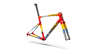 Specialized S-Works Tarmac SL9 Team Replica Frameset - SD Worx - Protime - Gloss Vivid Red / Yellow / Dolomite Metallic