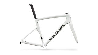Specialized S-Works Tarmac SL9 Frameset - FACT 12r Carbon - Gloss White Silver Metallic / Obsidian Metallic