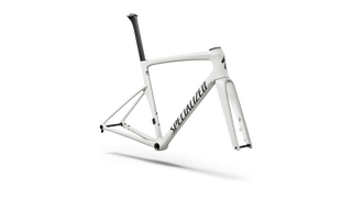 2027 Tarmac SL9 Frameset - FACT 10r Carbon - Gloss White Silver Metallic / Tarmac Black
