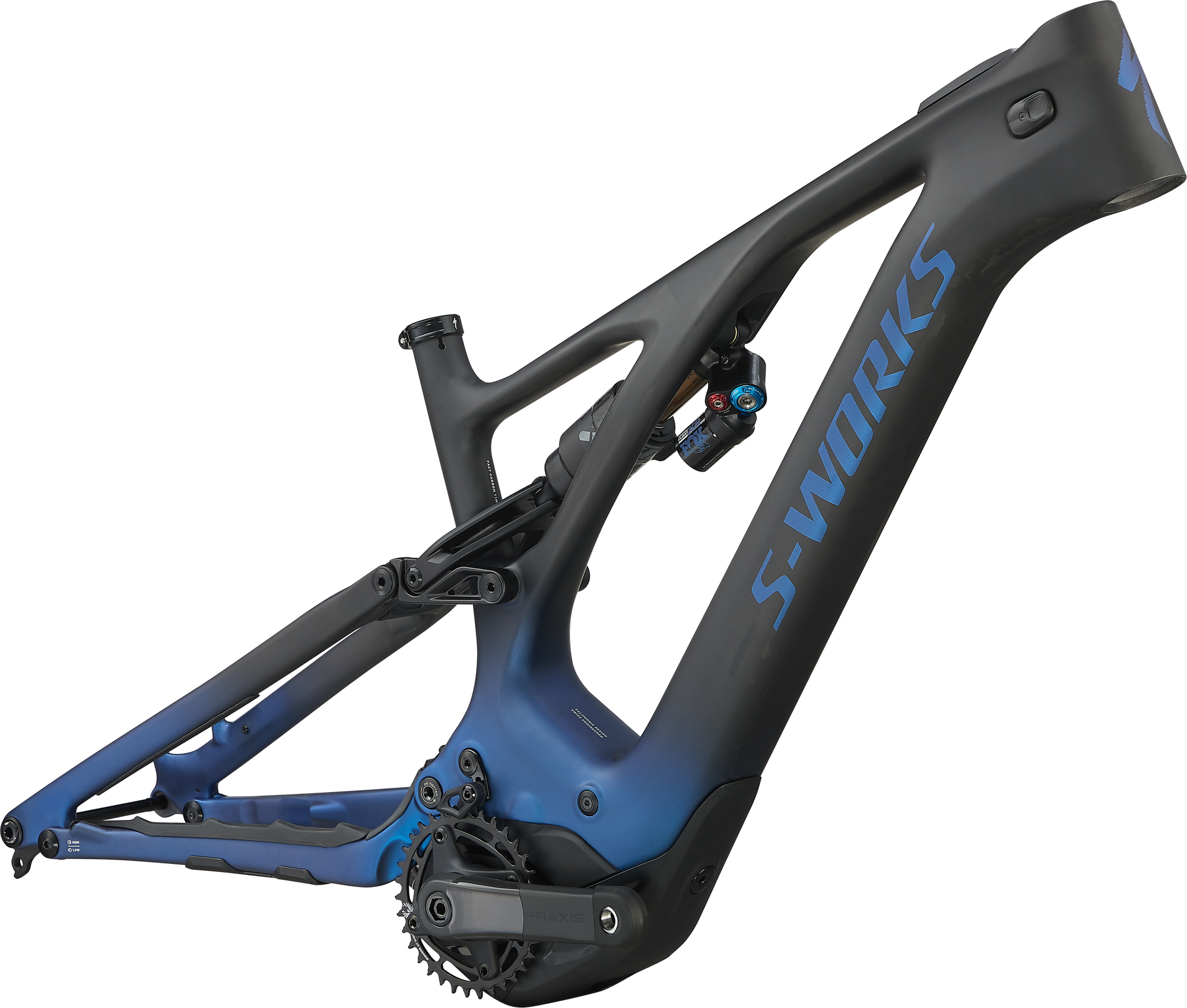 Specialized S-Works Turbo Levo 3 Frameset - Blue Ghost Gravity Fade / Black / Light Silver
