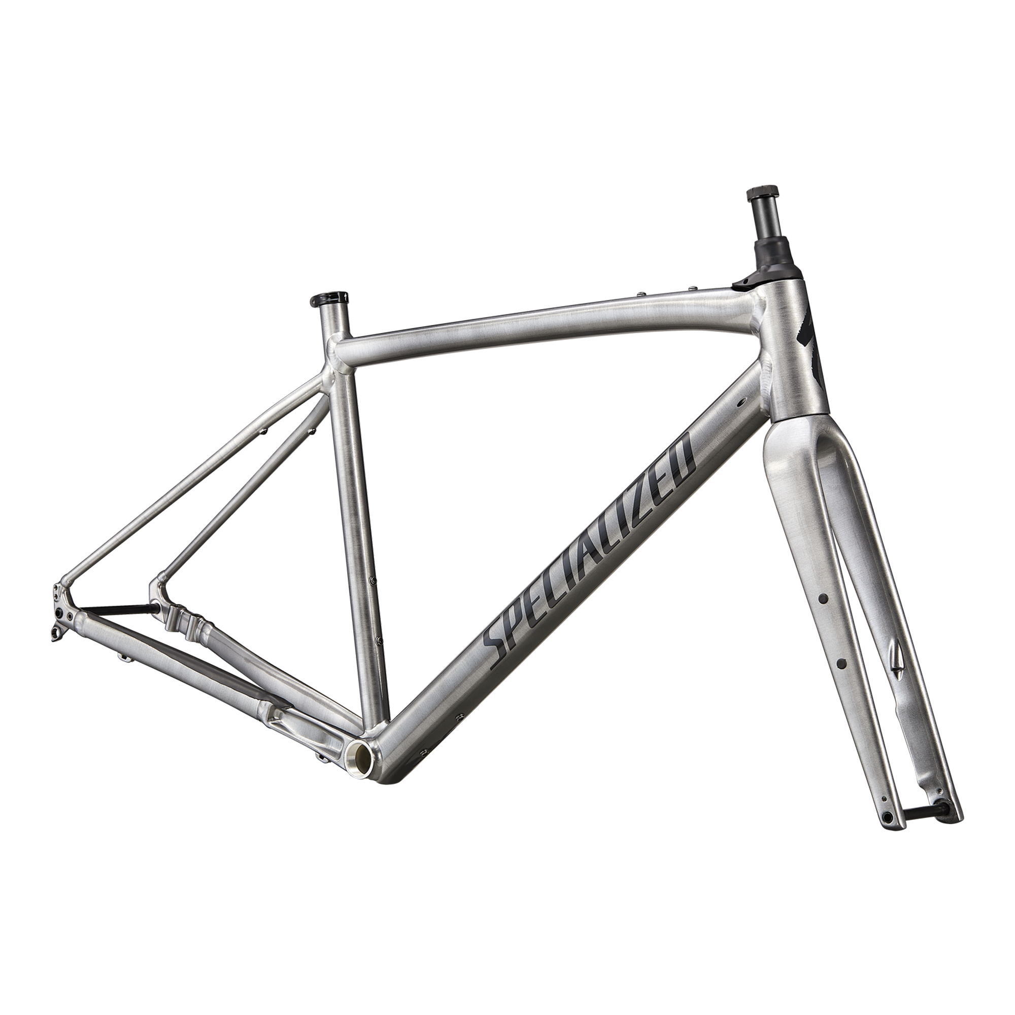 Specialized Diverge E5 EVO Frameset - Gloss Brushed Smoked Liquid Metal/Black