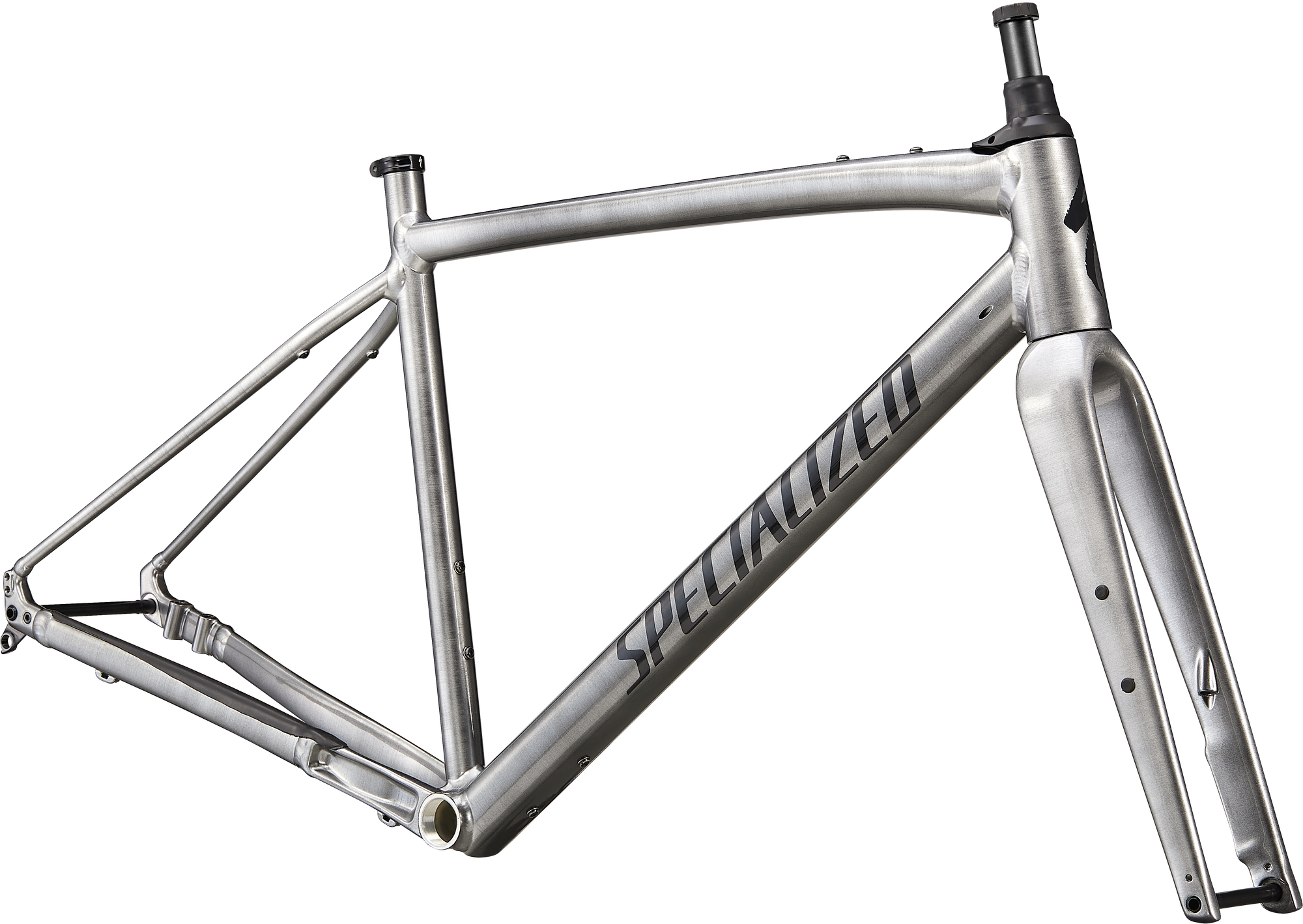 Specialized Diverge E5 EVO Frameset - Gloss Brushed Smoked Liquid Metal/Black