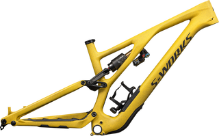 Specialized S-Works Stumpjumper EVO Frameset - FOX FLOAT X2 Factory - Satin Sulphur / Brassy Yellow / Olive Green / Obsidian / Metallic Obsidian