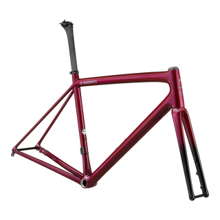 Specialized S-Works Aethos Frameset - FACT 12r Carbon - Chameleon Supernova Tint Over Maroon/Chrome