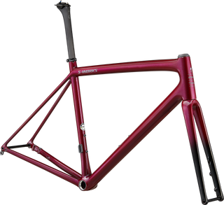 Specialized S-Works Aethos Frameset - FACT 12r Carbon - Chameleon Supernova Tint Over Maroon/Chrome