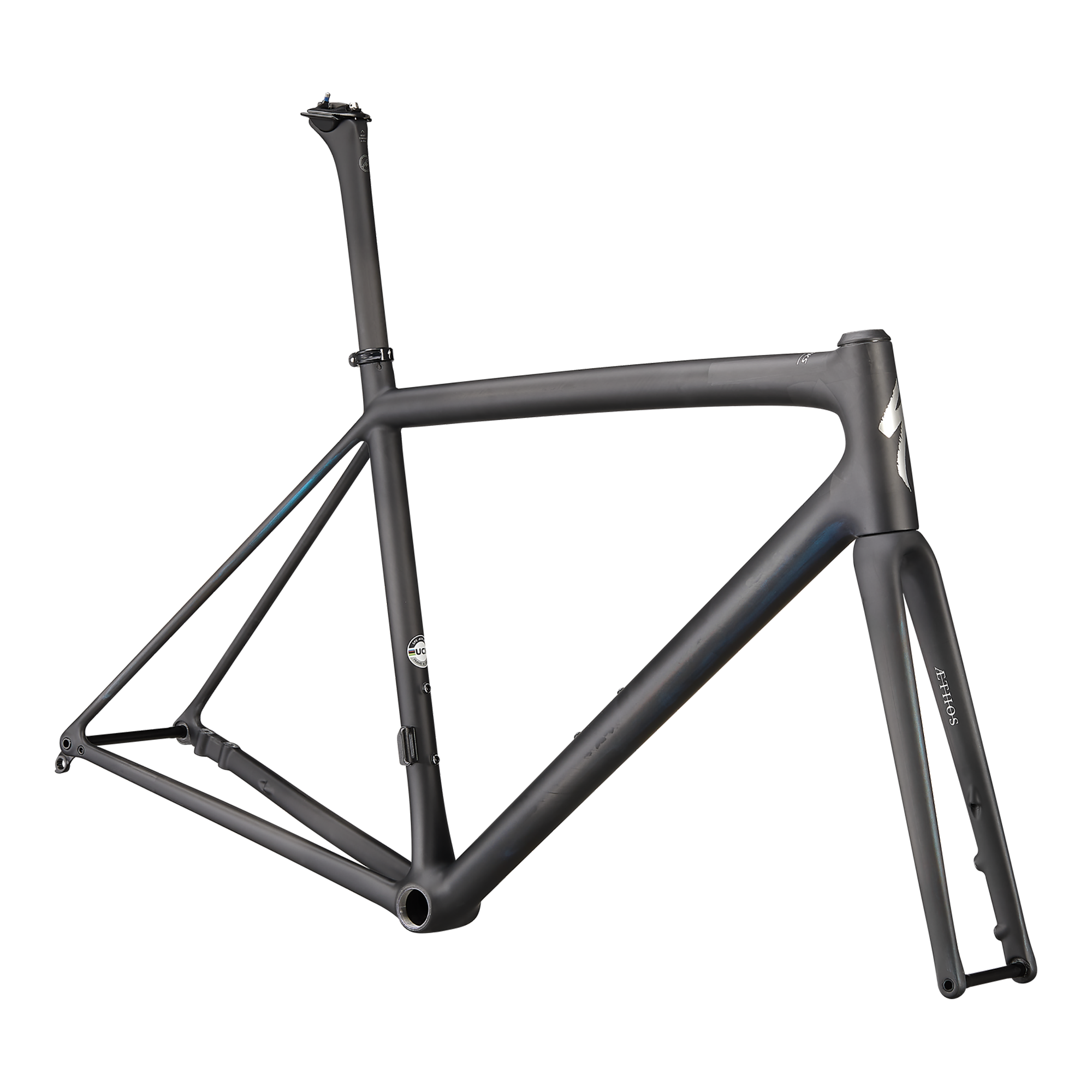 Specialized S-Works Aethos Frameset - FACT 12r Carbon - Carbon / Chameleon Eyris Color Run / Chrome Foil