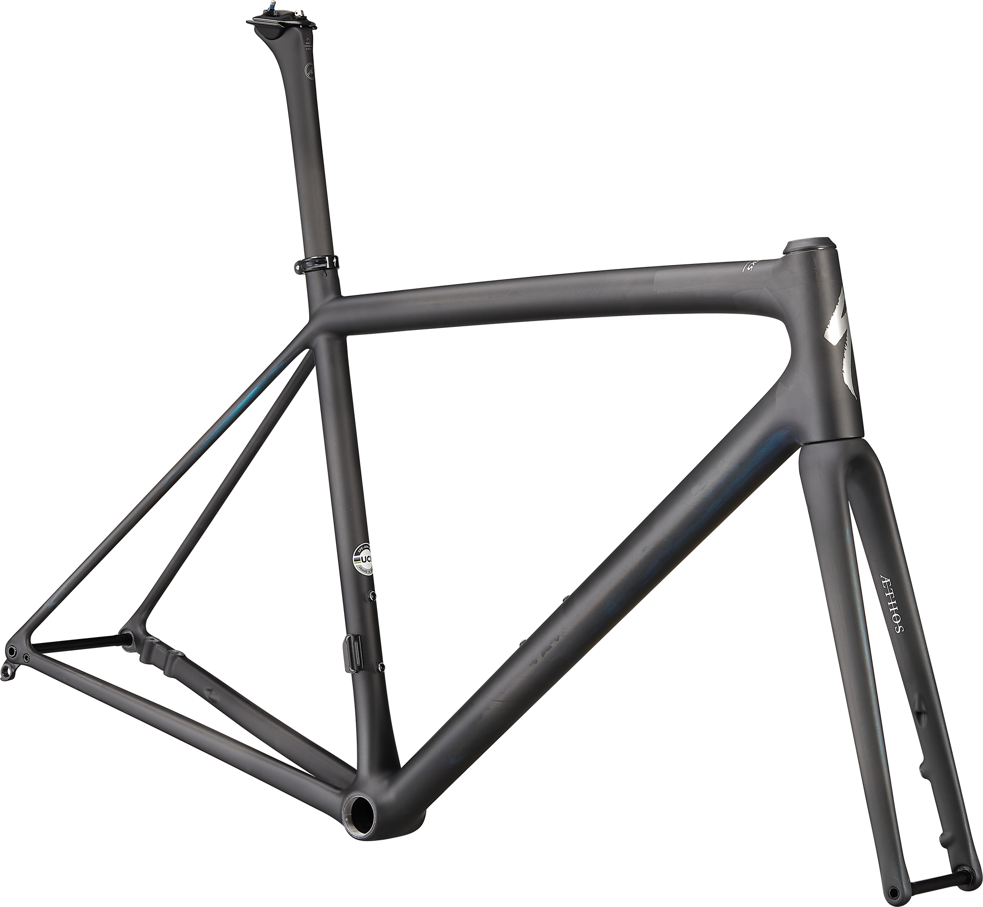 Specialized S-Works Aethos Frameset - FACT 12r Carbon - Carbon / Chameleon Eyris Color Run / Chrome Foil