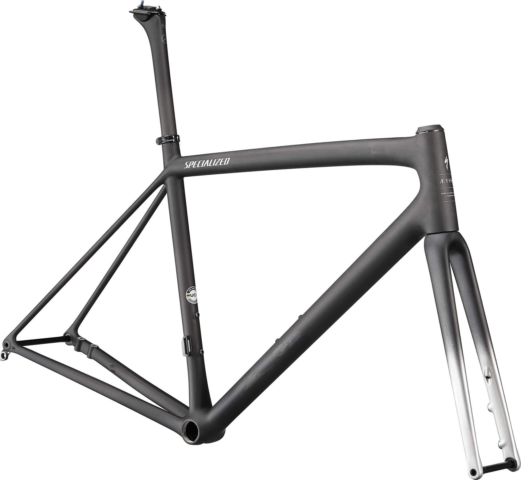Specialized Aethos Frameset - Satin Carbon/Flake Silver