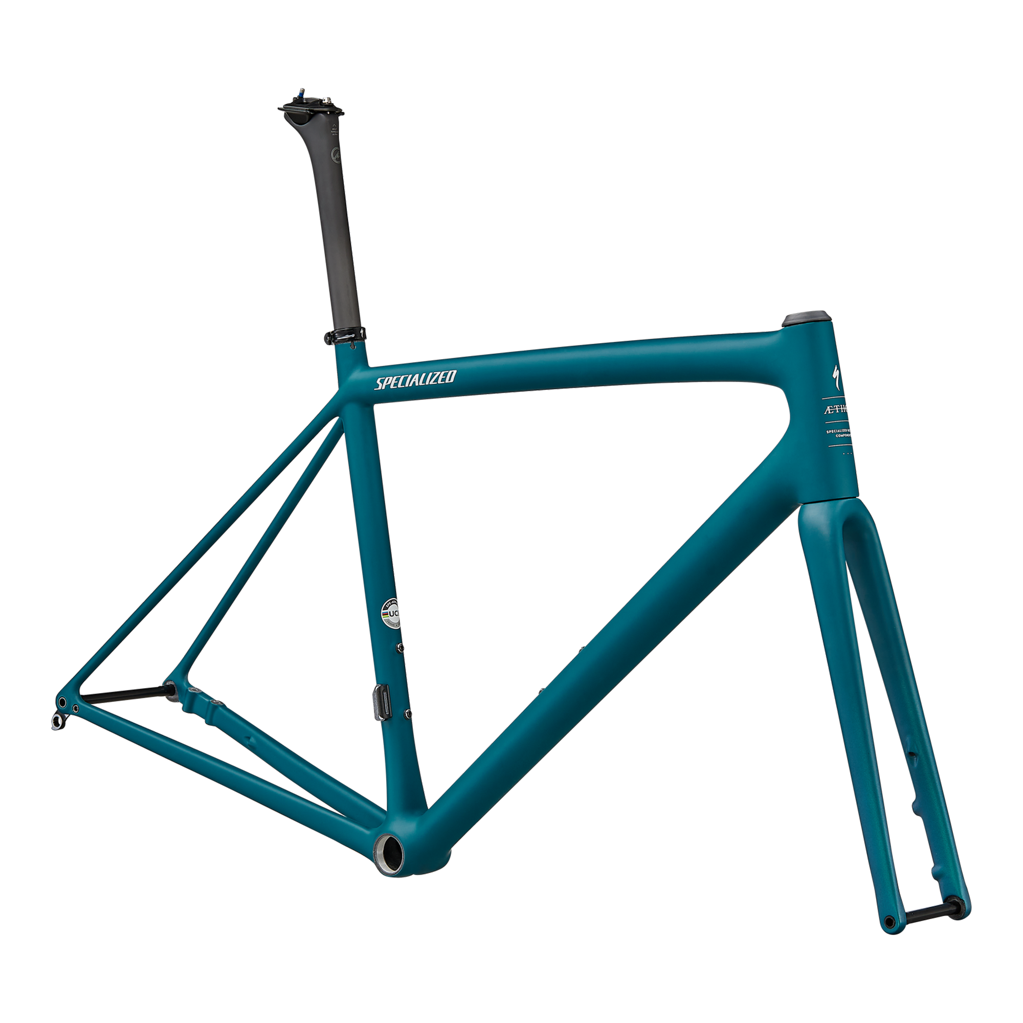 Specialized Aethos Frameset - Tropical Teal/Chameleon Oil Tint/White