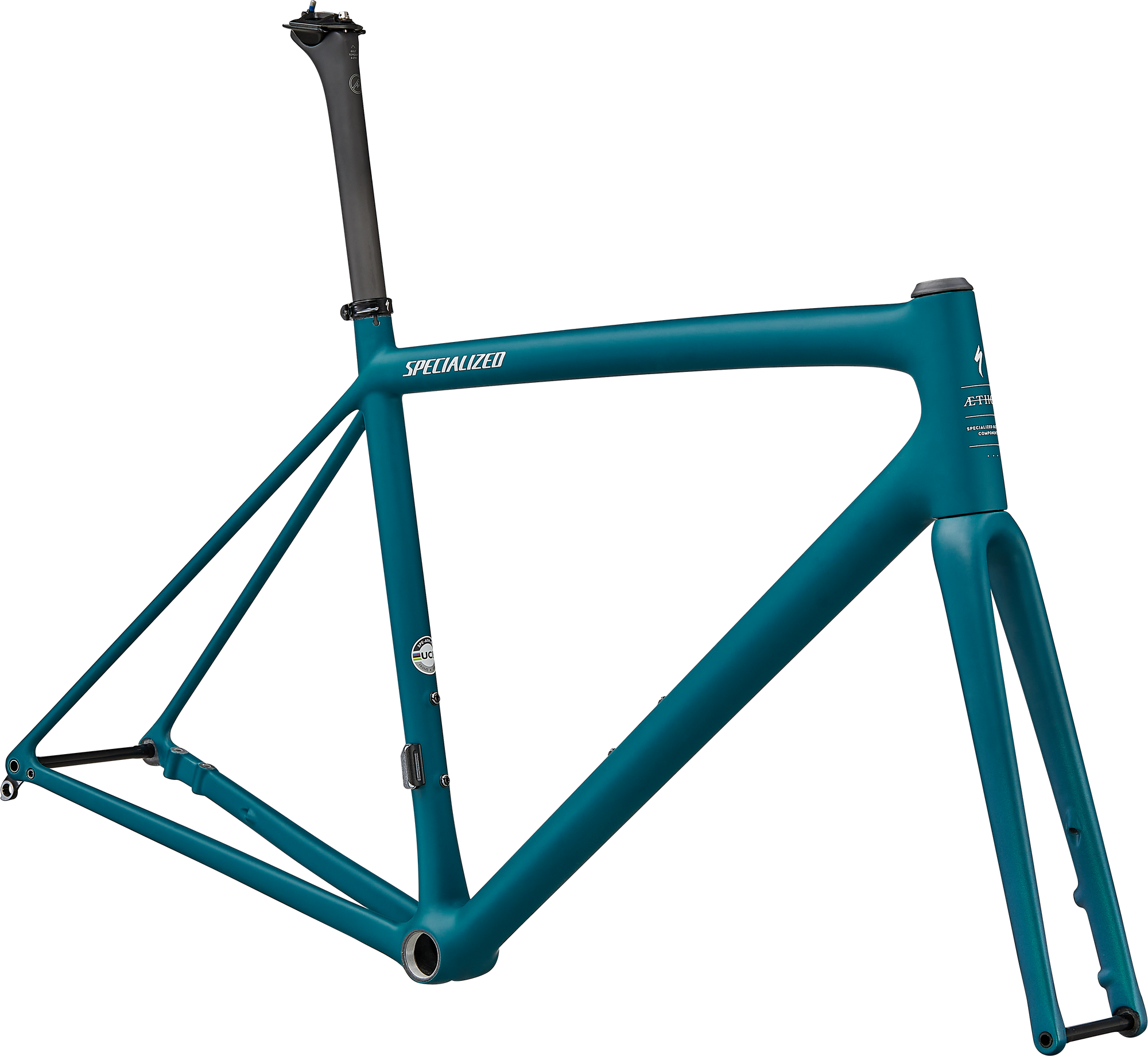 Specialized Aethos Frameset - Tropical Teal/Chameleon Oil Tint/White