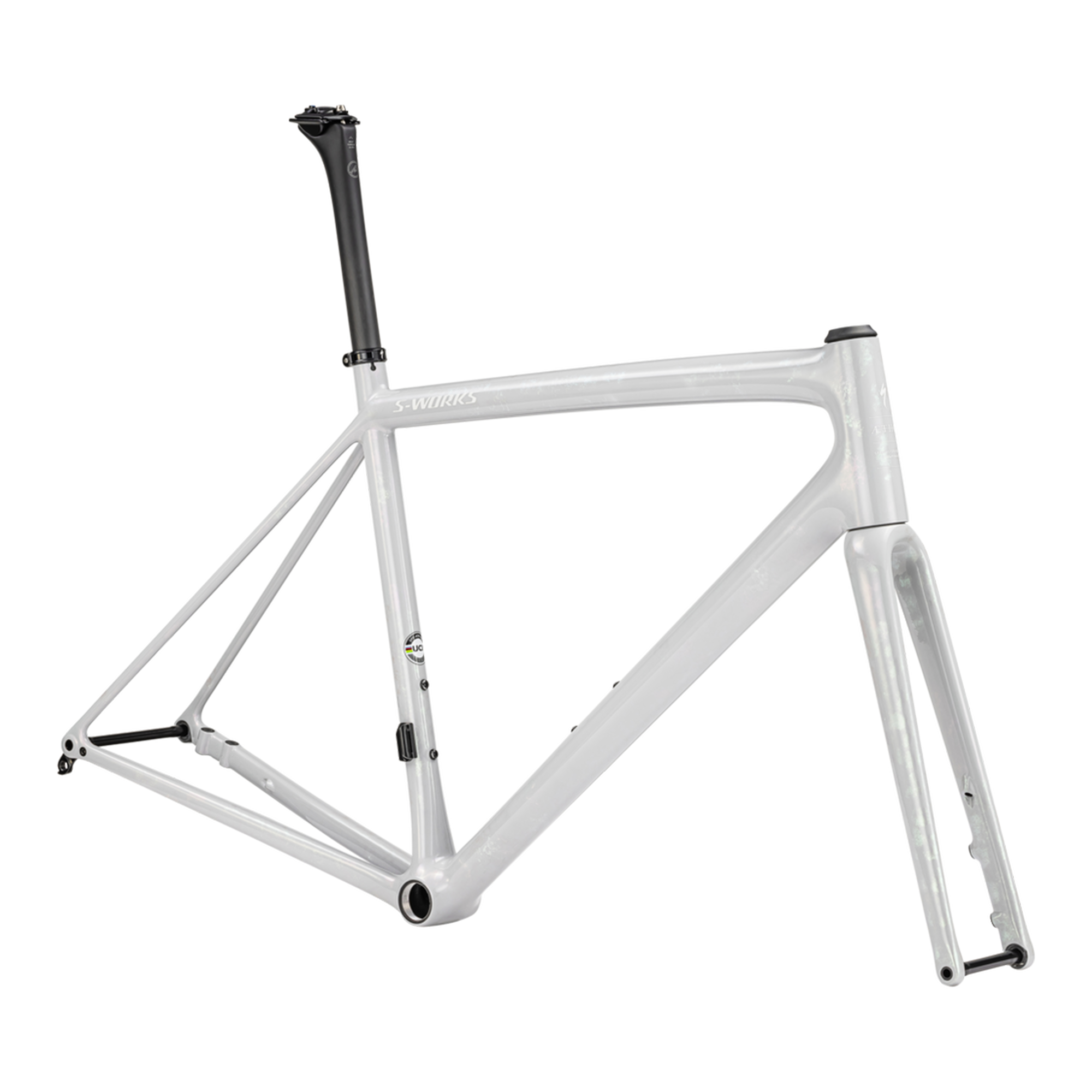 Specialized S-Works Aethos Frameset - FACT 12r Carbon - Gloss Birch / Abalone-Lapis Organic Color Run / Dune