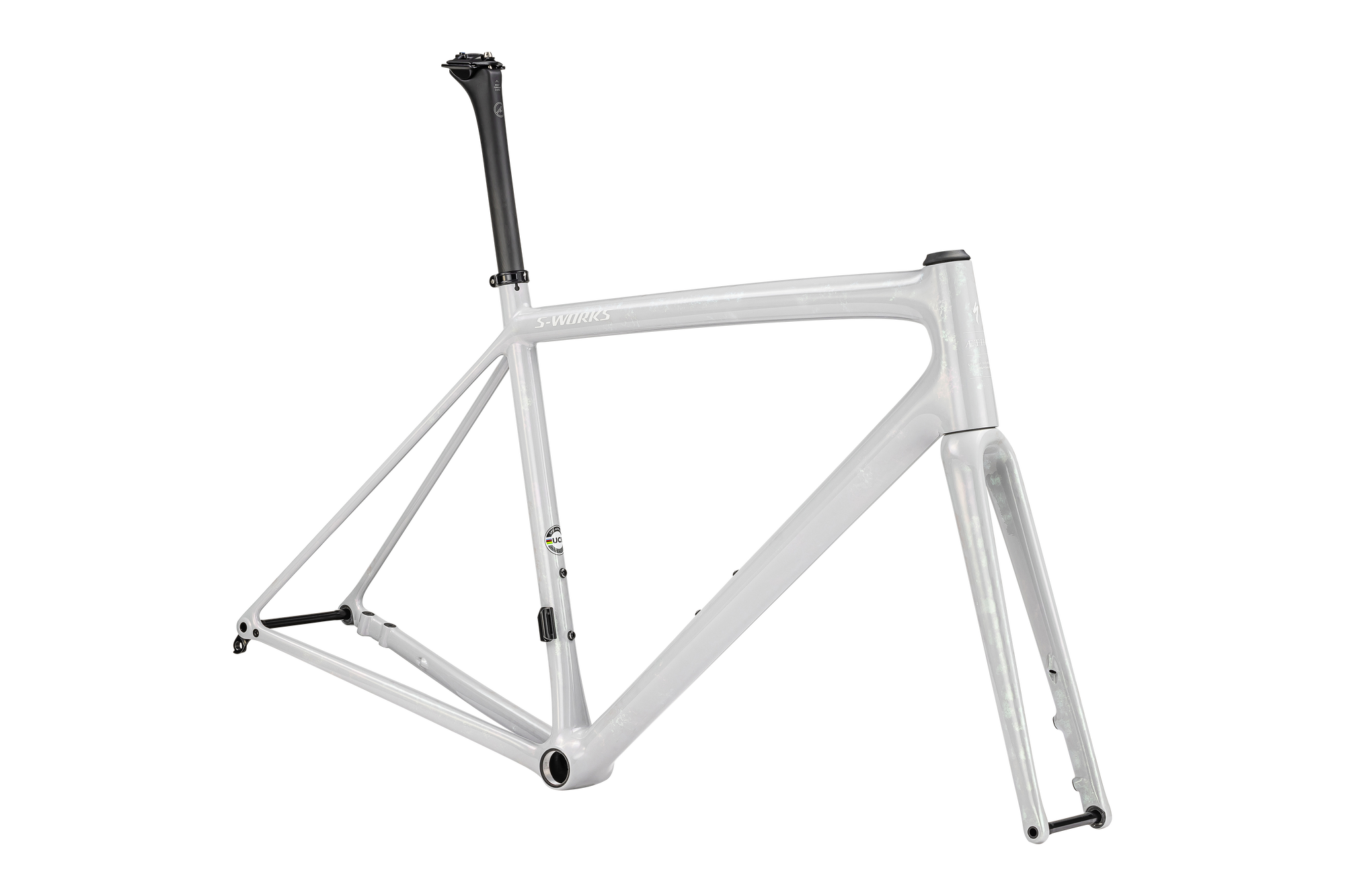 Specialized S-Works Aethos Frameset - FACT 12r Carbon - Gloss Birch / Abalone-Lapis Organic Color Run / Dune