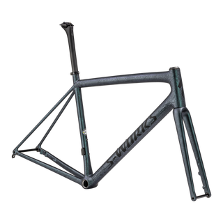 Specialized S-Works Aethos Frameset - FACT 12r Carbon - Satin Oil Granite Over Metallic Deep Lake / White Sage