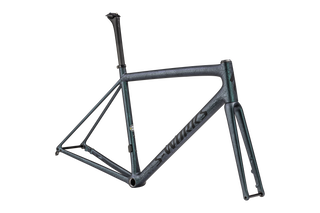 Specialized S-Works Aethos Frameset - FACT 12r Carbon - Satin Oil Granite Over Metallic Deep Lake / White Sage