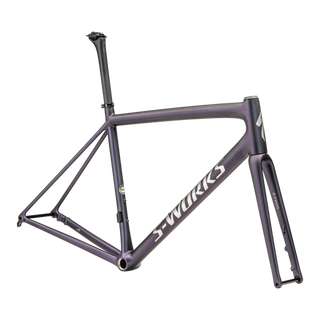 Specialized S-Works Aethos Frameset - FACT 12r Carbon - Satin 25% Violet Ghost Pearl Over Carbon / Brushed Chrome