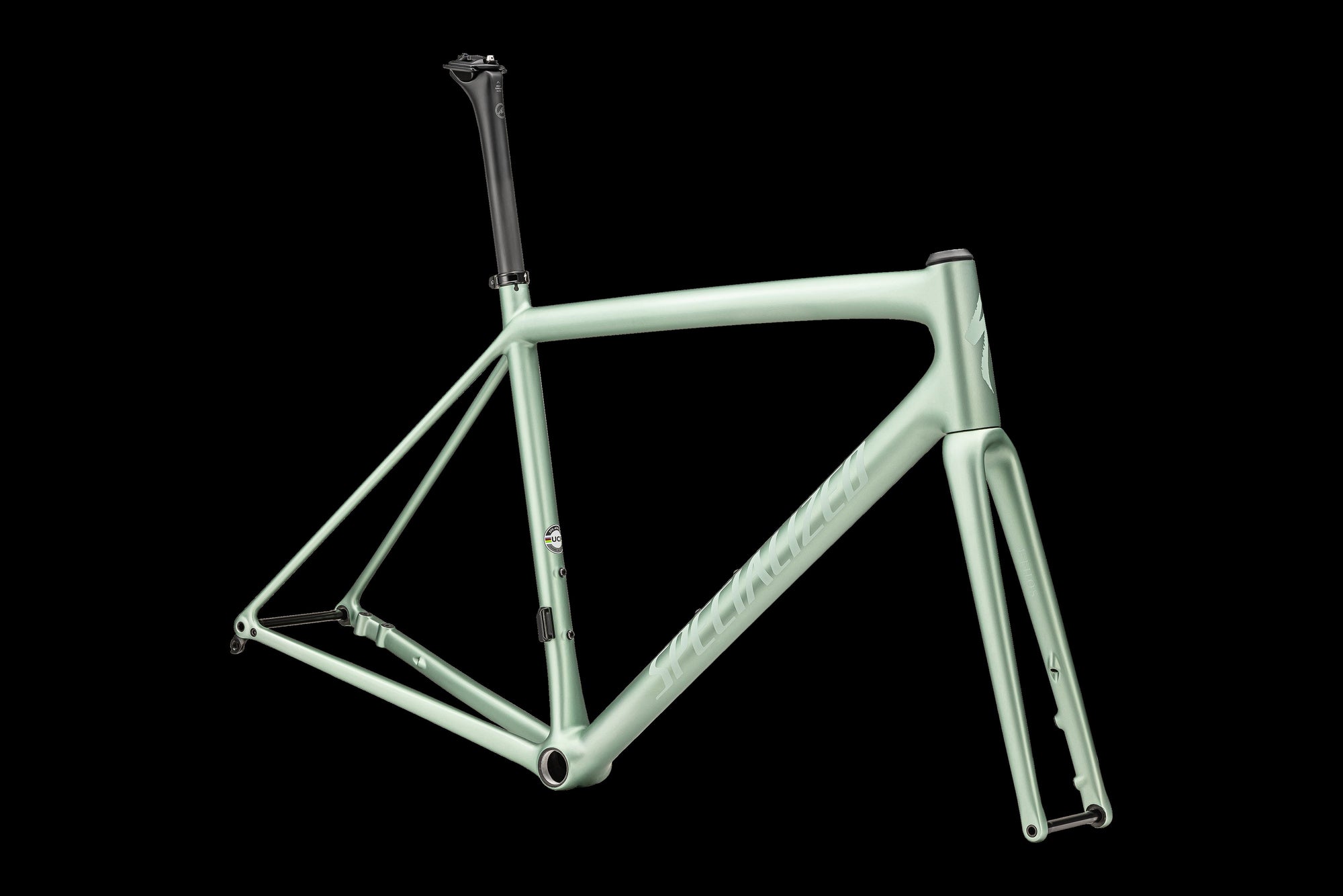 Specialized Aethos Frameset - FACT 10r Carbon - Satin Metallic White Sage/White Sage