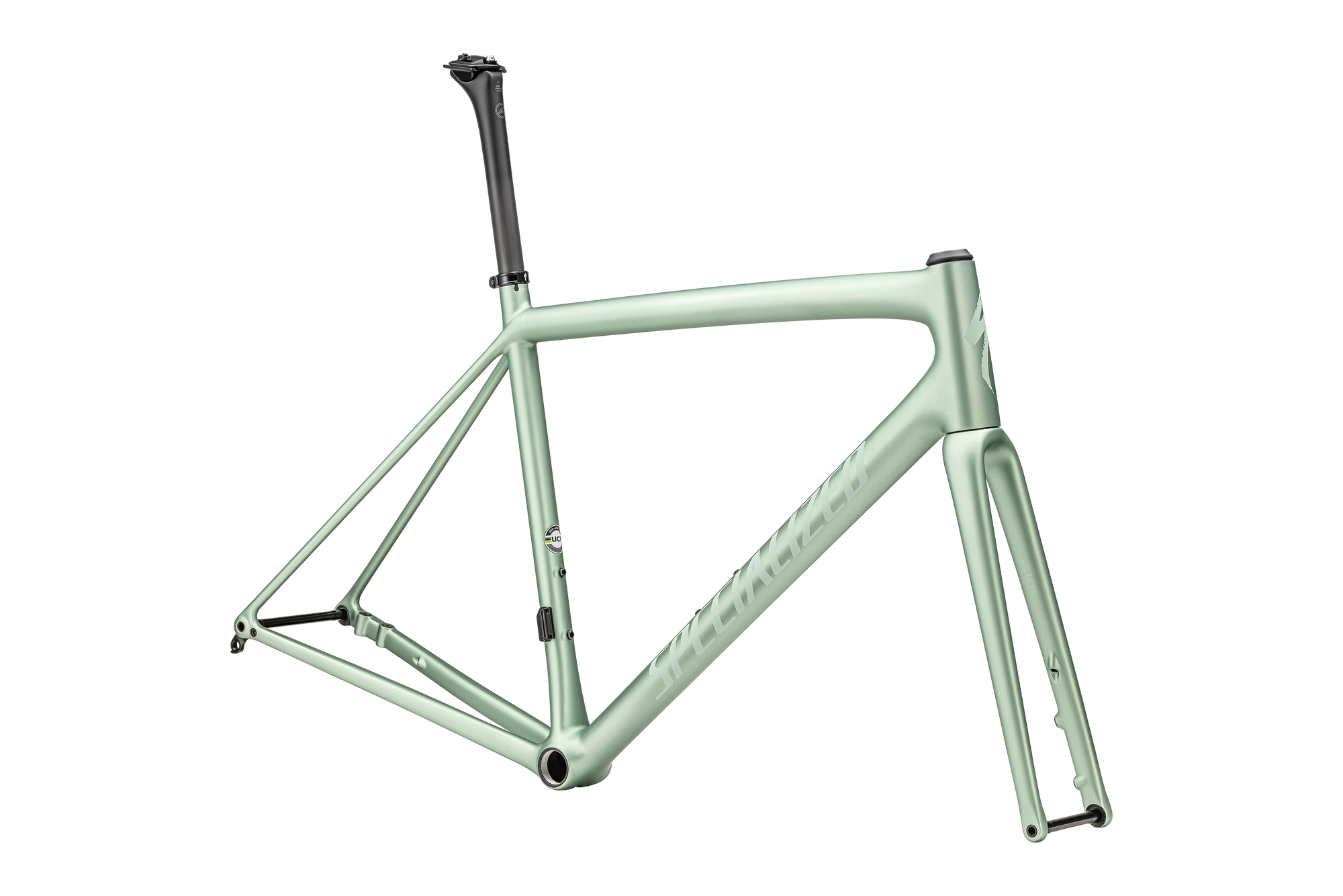 Specialized Aethos Frameset - FACT 10r Carbon - Satin Metallic White Sage/White Sage